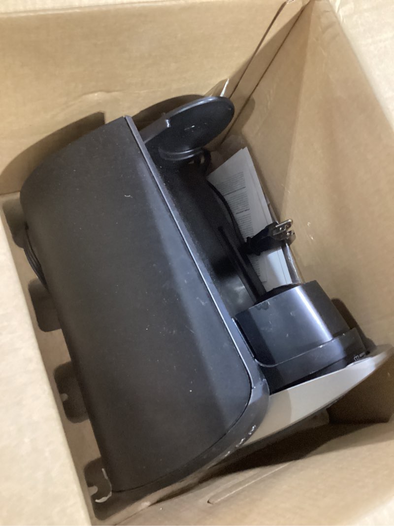 Condition photo showing As Is for keurig k-elite single serve k-cup pod coffee maker, with strength and temperature control, iced coffee capability, 8 to 12oz brew size, programmable, brushed silver