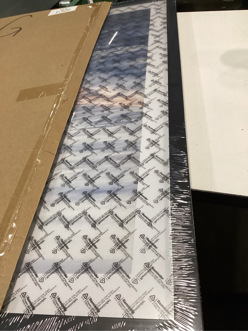 Condition photo showing Good Condition for 28x40 Picture Frame, Display Pictures 24x36 with Mat or 28 x 40 Without Mat, Black Wall Hanging Poster Frame with HD Plexiglass Durable and Scratch-proof, 1 Pack Black 28x40