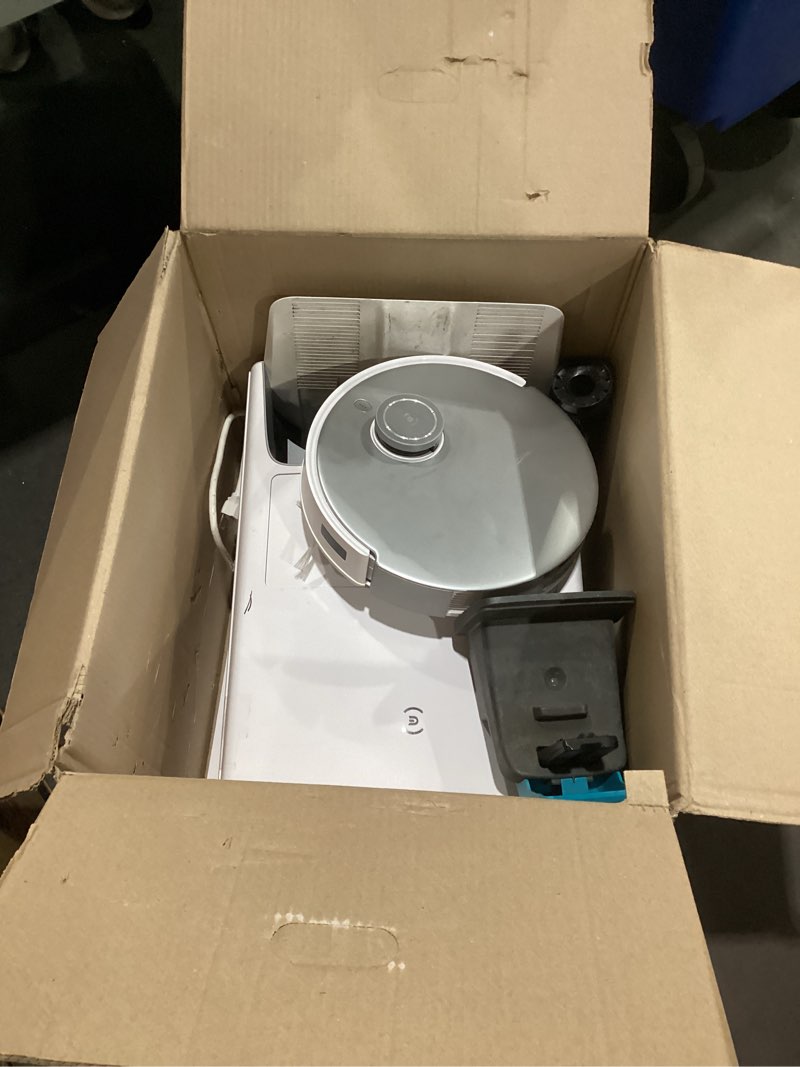 Condition photo showing As Is for ECOVACS DEEBOT T30S Robot Vacuum and Mop, 11000Pa, ZeroTangle Technology, TruEdge Adaptive Edge Mopping, Hot Water Mop Washing, Self-Emptying, Self Refilling, Auto-Mop Lifting, Obstacle Avoidance T30S PRO