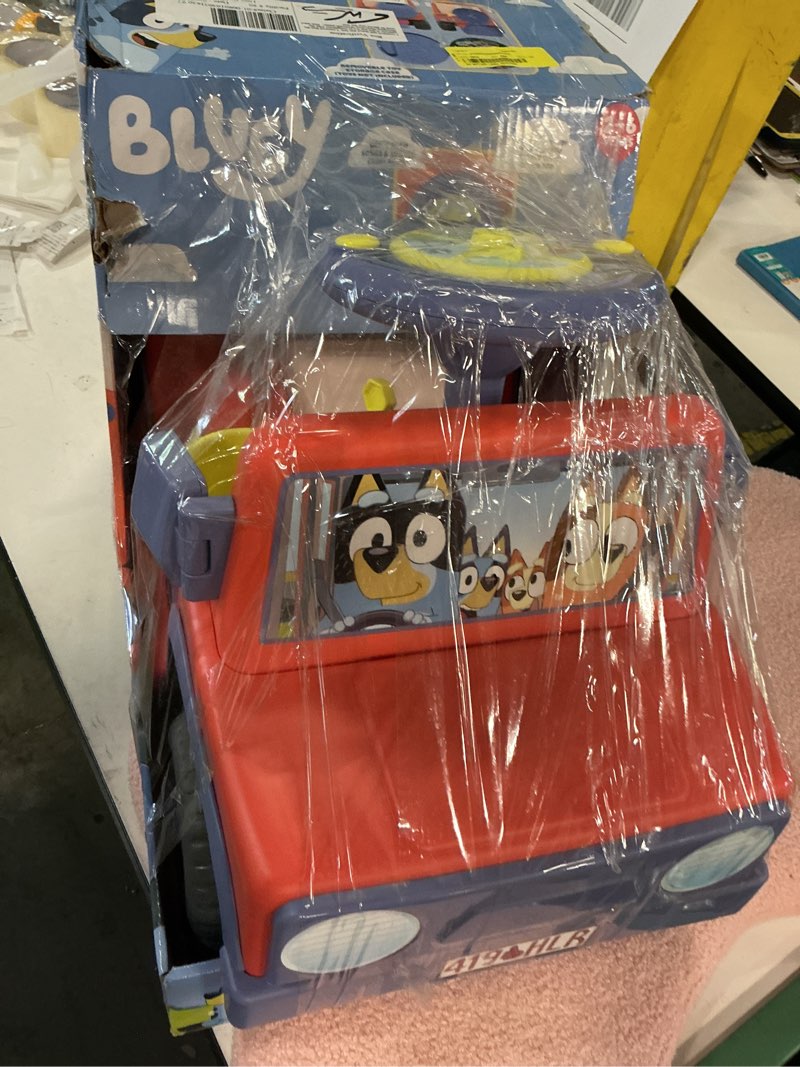 Condition photo showing Good Condition for bluey 6v ride on car for toddlers - interactive electric car for kids with sound effects & music, riding toy for boys & girls, includes 6v rechargeable battery & charger