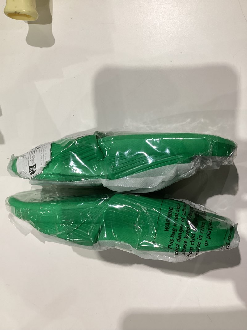 Condition photo showing New/Like New for green slide sandals. Size 36-37.