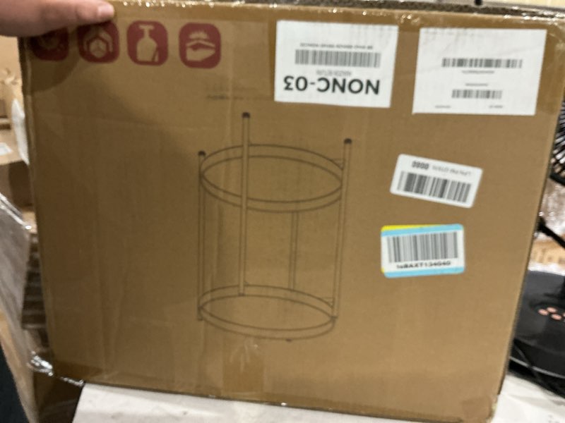 Condition photo showing New/Like New for similr to not exact side table, 2 tier tempered glass top end table with white storage shelf for living room,modern small nightstand for bedroom,metal accent bedside table for small spaces white+gold