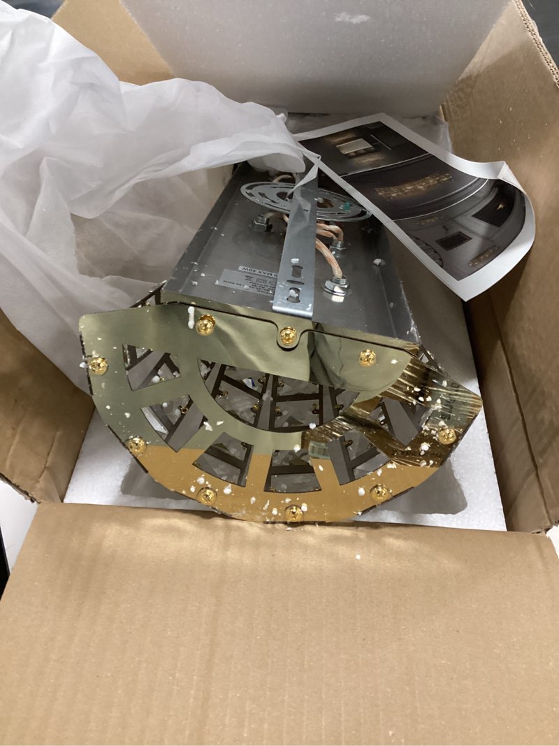 Condition photo showing Good Condition for Crystal Wall Sconces,Modern Wall Light Fixtures,Luxury Indoor Gold Wall Lamp for Living Room Bedroom Bathroom Hallway Doorway Stairway,Bedside,Tricolor Vanity Lighting Fixture Gold-L-B01