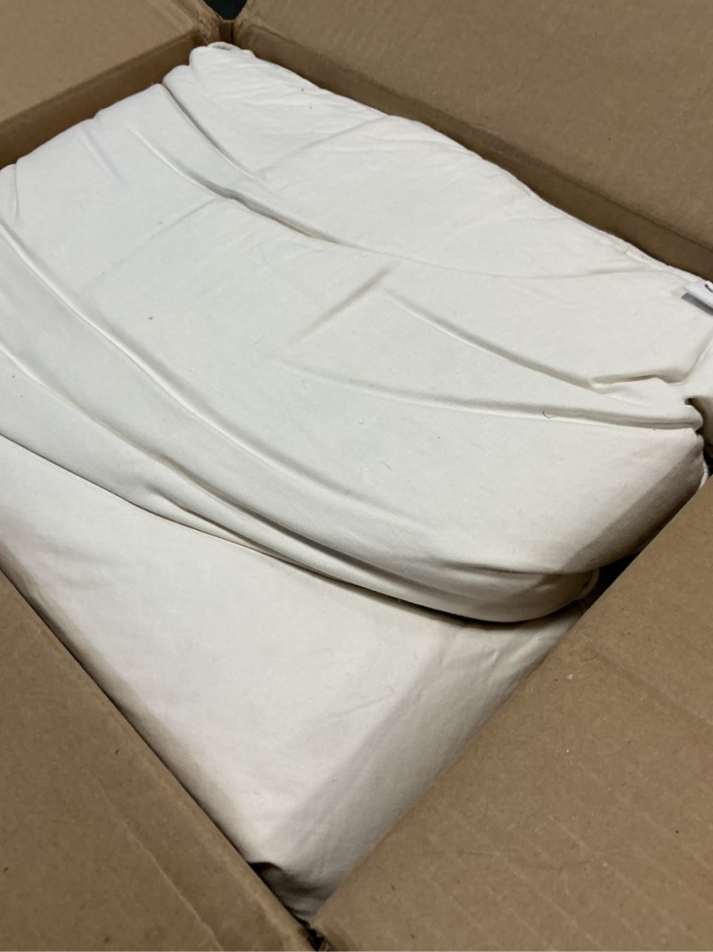 Condition photo showing As Is for quince premium down pillow, standard, medium