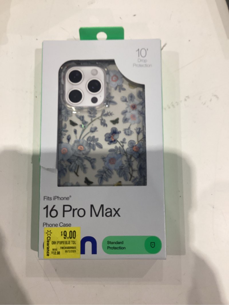 Condition photo showing Good Condition for onn blue toile phone case for iphone 16 pro max