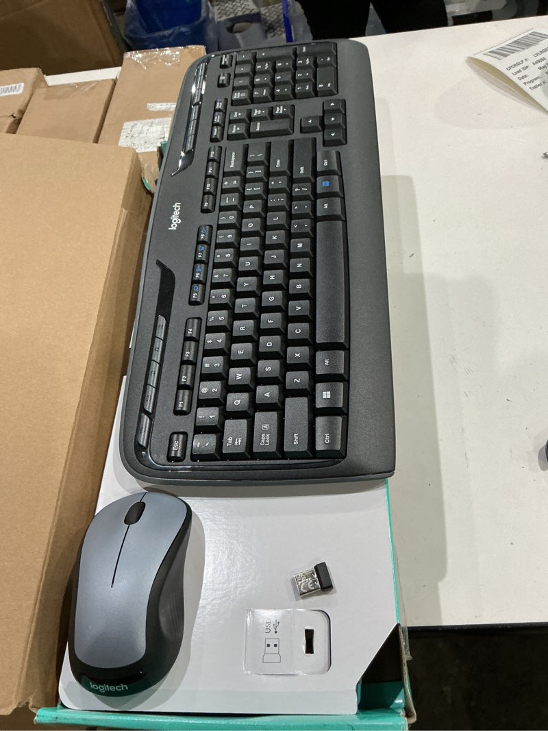 Condition photo showing Good Condition for logitech mk335 quiet wireless keyboard and mouse combo - black/silver keyboard and mouse combo wireless, ambidextrous