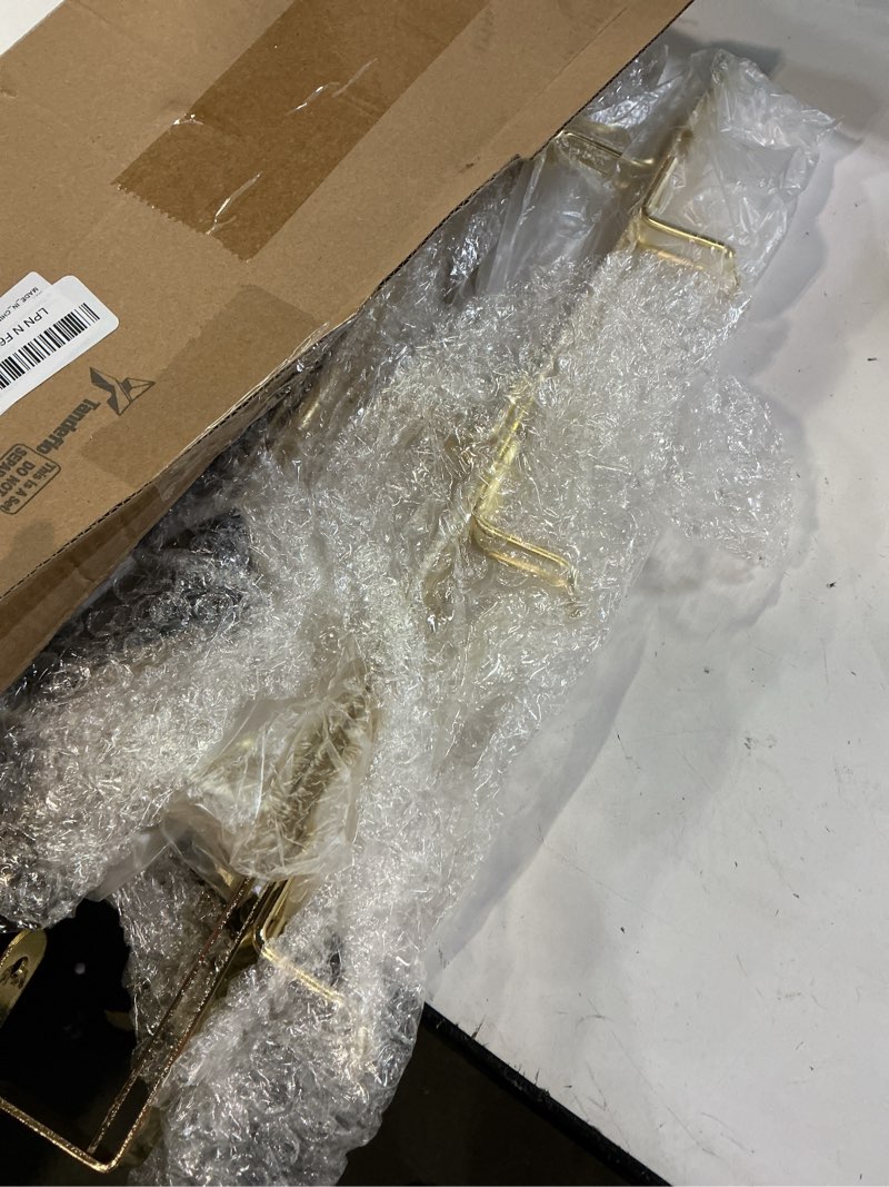 Condition photo showing Good Condition for tandefio 2 pack 12 hooks over the door hooks 28.3" extra long metal door hanger, detachable design for coats, bags, towels, robes space saving entryway & bathroom storage(gold)