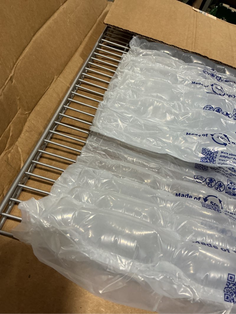 Condition photo showing New/Like New for nexel additional wire shelf for wire shelving units, 600-800 lb capacity, 18"w x 30"l, chrome finish 18"w x 30"l chrome