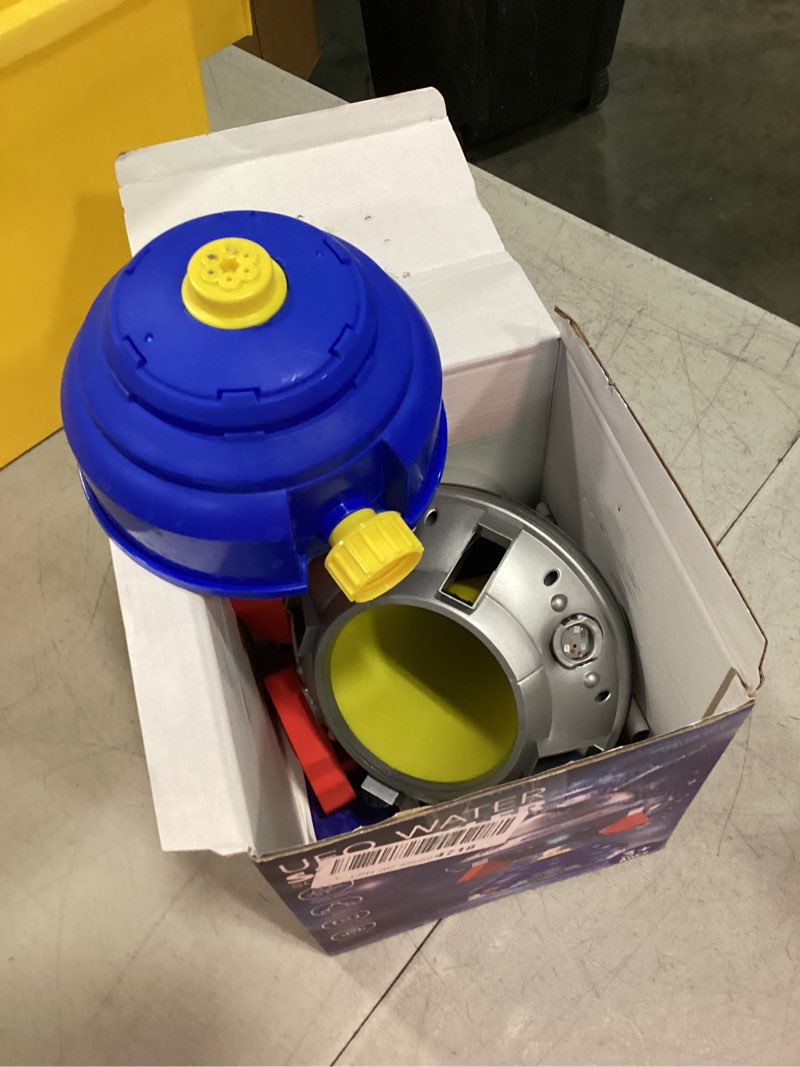 Condition photo showing Good Condition for ufo water sprinkler for kids, spinning outdoor water rocket toy with lights