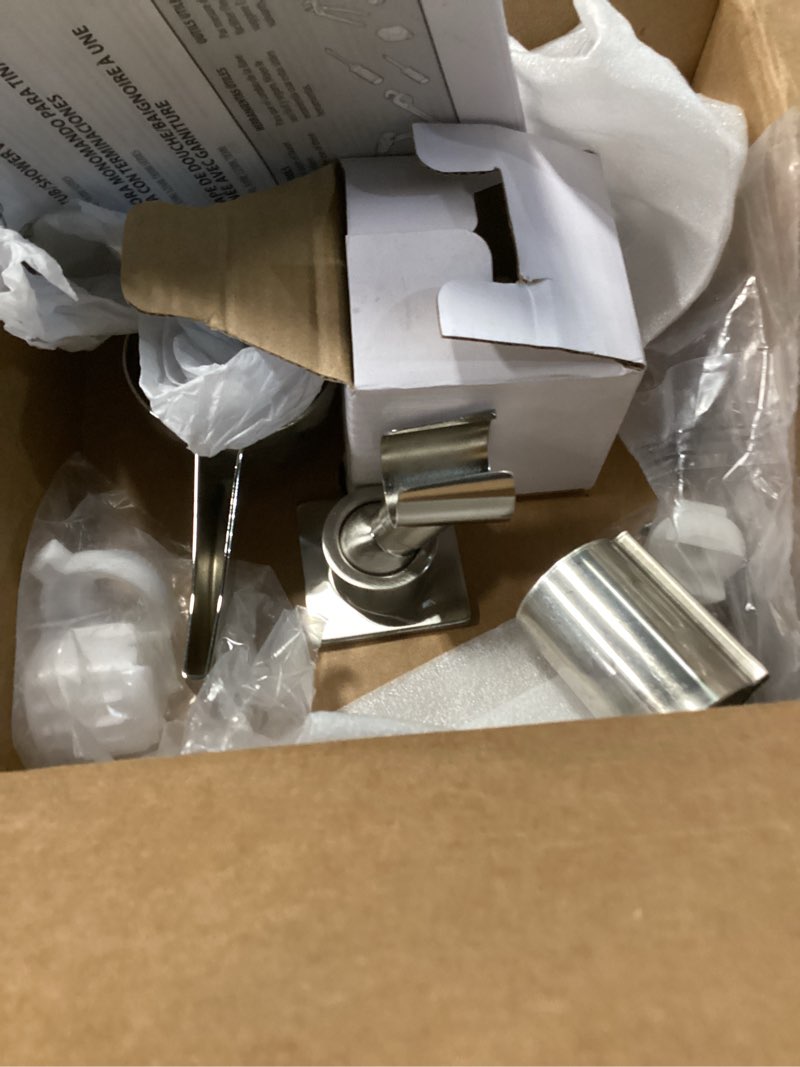 Condition photo showing Good Condition for incomplete  moen m-dura posi-temp shower trim kit, commercial 7-inch classic shower valve control trim kit, valve required (sold separately), brushed nickel, t8370cbn 7-inch shower trim kit