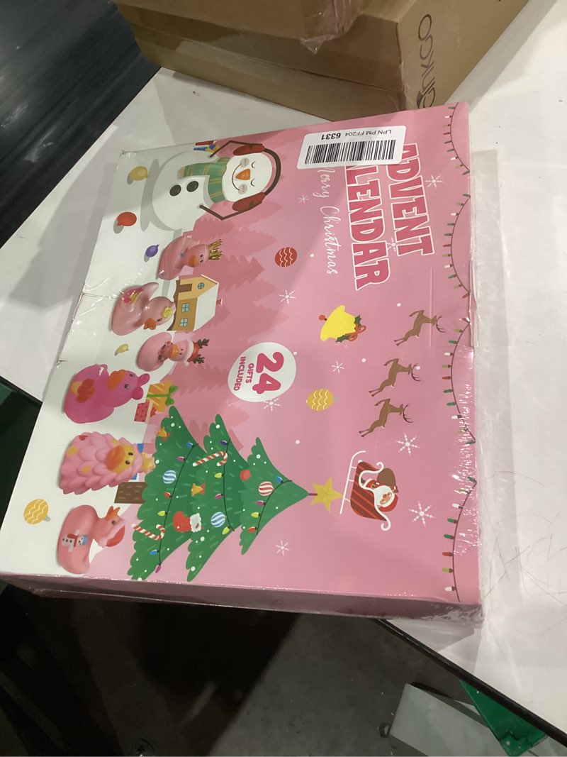 Condition photo showing New/Like New for Rubber Duck Advent Calendar 2025, 24 Days Christmas Rubber Ducks Countdown Calendar 24 Pcs Christmas Ducks Advent Calendars Stocking Stuffers Bath & Pool Toys for Kids Boys Girls Multicolor