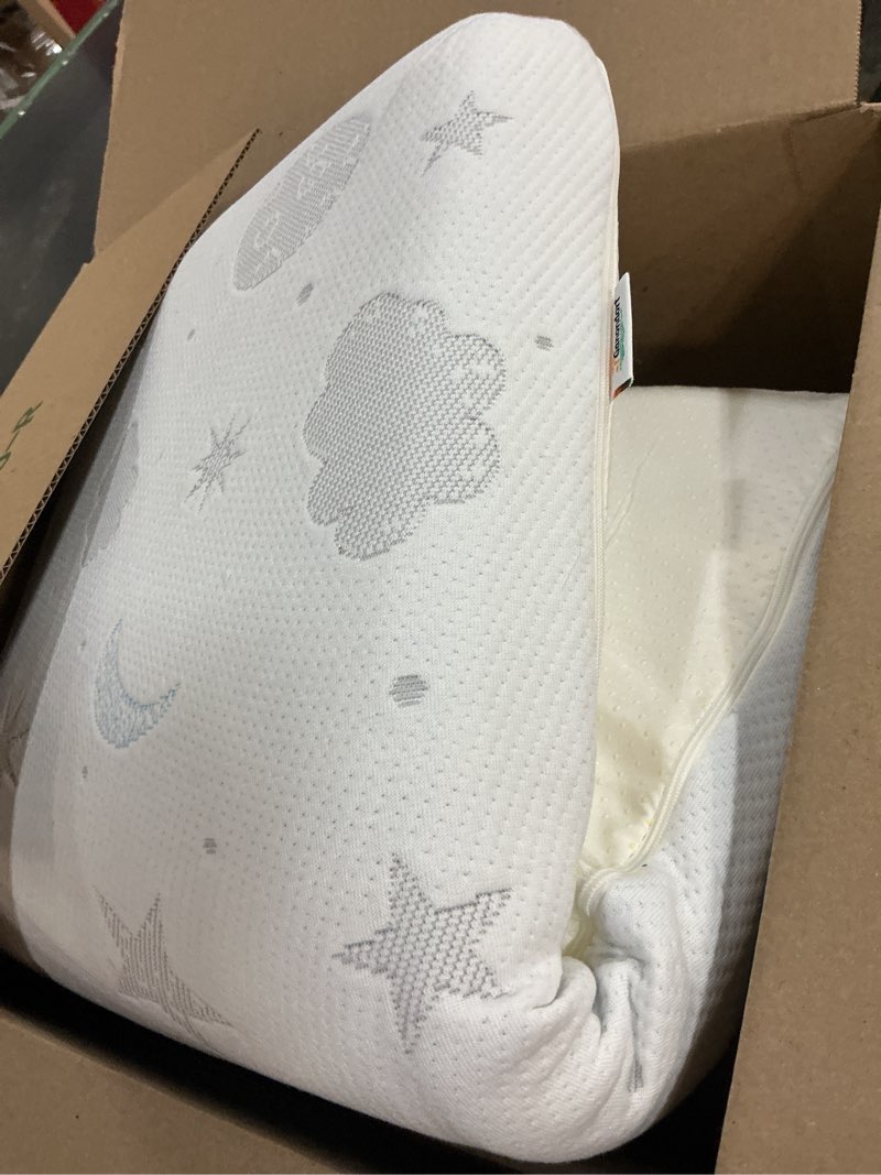 Condition photo showing As Is for pack and play mattress 38x26'' breathable soft plush memory foam for baby toddler travel includes removable washable cover fits play pen playard pack n play mattress topper pad 38*26*1.5''
