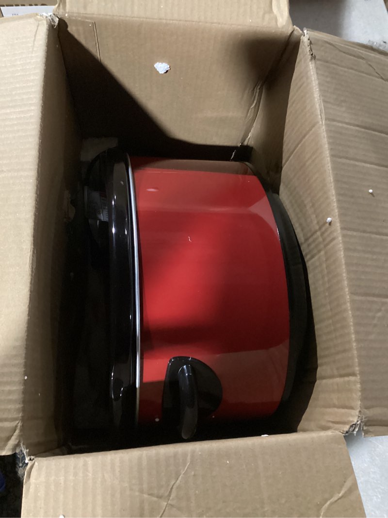 Condition photo showing Good Condition for Crock-pot Express Crock Slow Cooker 8 quart Red 8qt Red