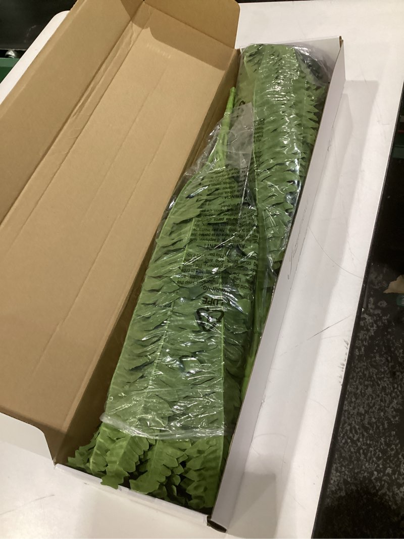 Condition photo showing Good Condition for 35" ferns artificial bush plants large, 2 artificial boston ferns with 39 fronds for outdoors home decor