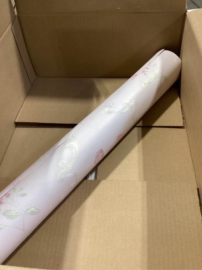 Condition photo showing Good Condition for similar to embossed rose floral contact paper self adhesive non-woven wallpaper peel and stick wall decor for girls living room bedroom kitchen bathroom wall (pink, 20.83\" x 117\")