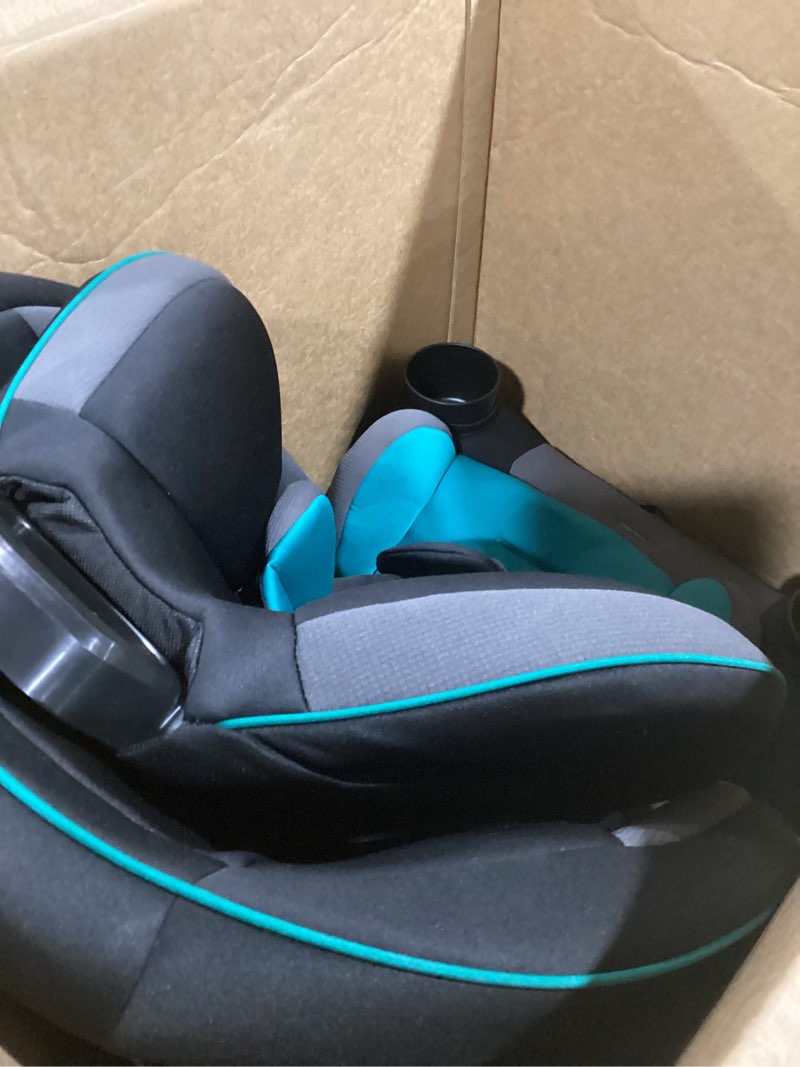 Condition photo showing As Is for safety 1st grow and go all-in-one slim convertible car seat, rear facing, 5-40 lbs, forward facing (30–65 lbs), high back booster seat 40-100 pounds, green gables green gables original