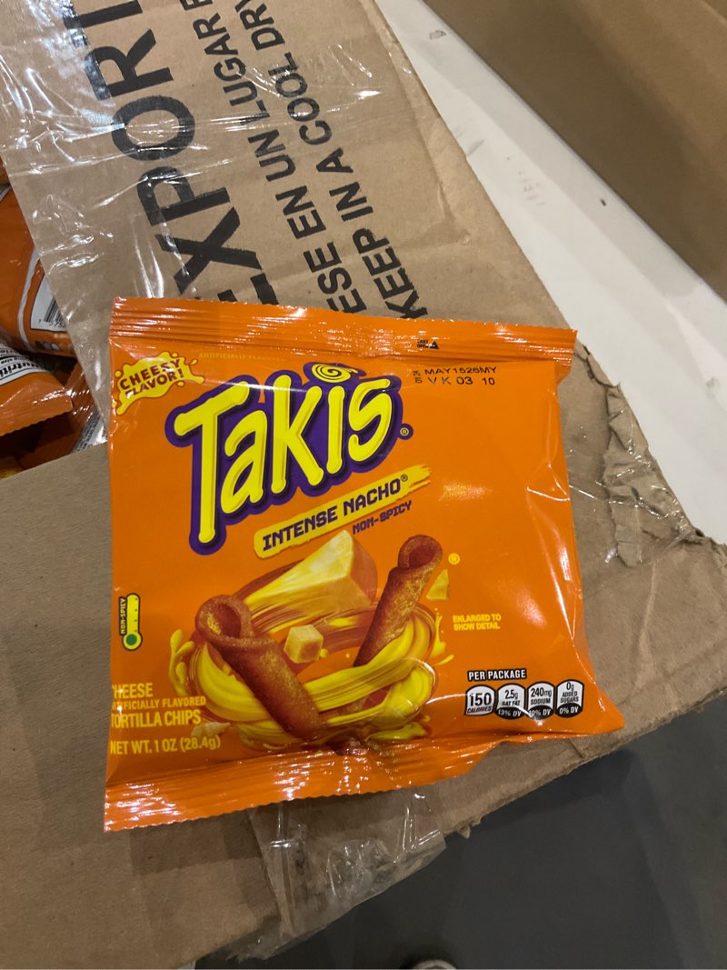 takis intense nacho 1oz, pack of 40ct