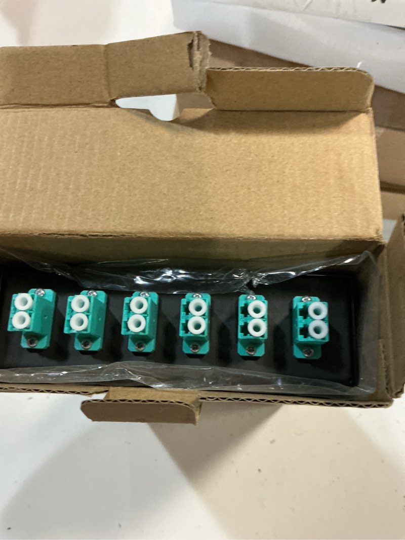 Condition photo showing Good Condition for vfltool 6port multimode fiber enclosure with spool - lc/lc om3 kit (includes 1 meter 12 strand pigtail and 6 port duplex lgx panel) 12 core lc-om3 multimode