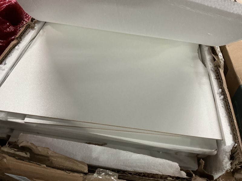 Condition photo showing As Is for Modern Black 7 Drawer Dresser for Bedroom, Simply Chest of Drawers, Wood Storage Dresser with Deep Drawers for Living Room Hallway Entryway, Black