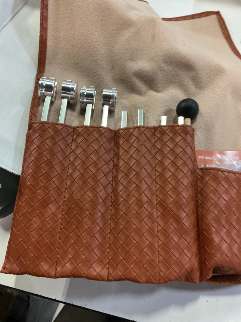 Condition photo showing New/Like New for tuning forks for healing(128hz, 136.1hz, 432hz, 528hz),medical-grade weighted & unweighted tuning forks set with vegan leather pouch &activator, for chakra/sound therapy/yoga/meditation