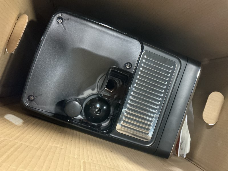 Condition photo showing As Is for PHILIPS 5500 Series Fully Automatic Espresso Machine, LatteGo Milk System, Integrated Grinder, 20 Hot & Iced Coffee Pre-Sets, Quick Start, SilentBrew, 15-Bar Pressure, Black Chrome (EP5544/94) Black, chromed