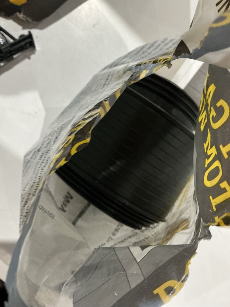 Condition photo showing As Is for wayne dalton 18-ft x 3-in x 0.6 mils black vinyl garage weatherstrip