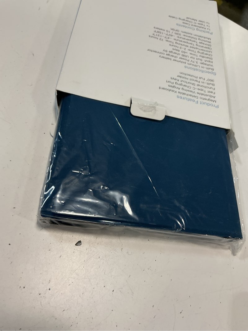 Condition photo showing Good Condition for Harvopu Compatible for iPad 11th 10th Generation Case with Keyboard, Folio Cover with Pencil Holder, Multi-Touch Trackpad, 7 Color Backlit, Detachable Keyboard for iPad (A16) 11th/10th Gen (Navy Blue)