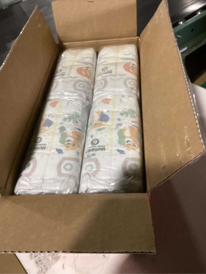 Condition photo showing New/Like New for huggies little movers baby diapers, size 6 (35+ lbs), 84 ct