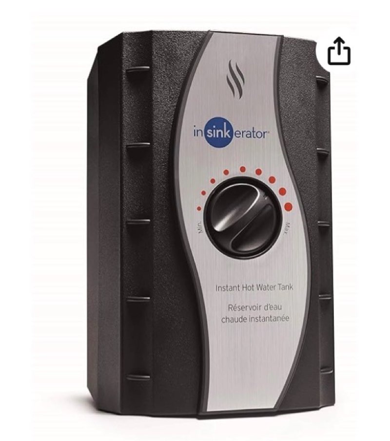 insinkerator instant hot water tank, 2/3 gallon stainless steel tank, hwt-00 tank only