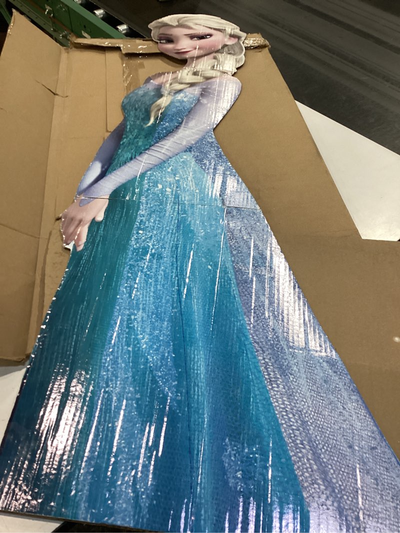 Condition photo showing Good Condition for cardboard people elsa life size cardboard cutout standup - disney's frozen (2013 film)