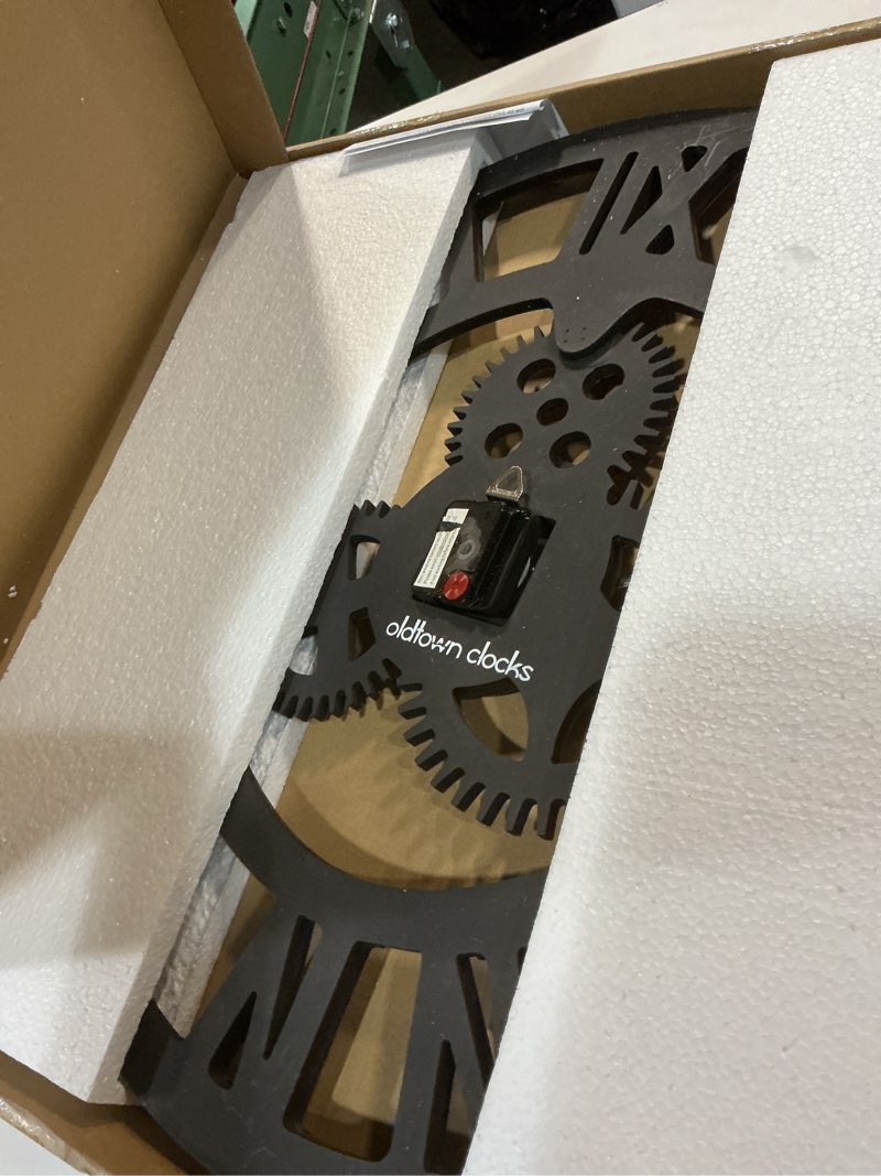 Condition photo showing Good Condition for 23" inch Noiseless Silent Non-Ticking Gears Not Moving Wall Clock (Roman Numeral,Anti-Bronze) 23 inches Roman-anti-bronze
