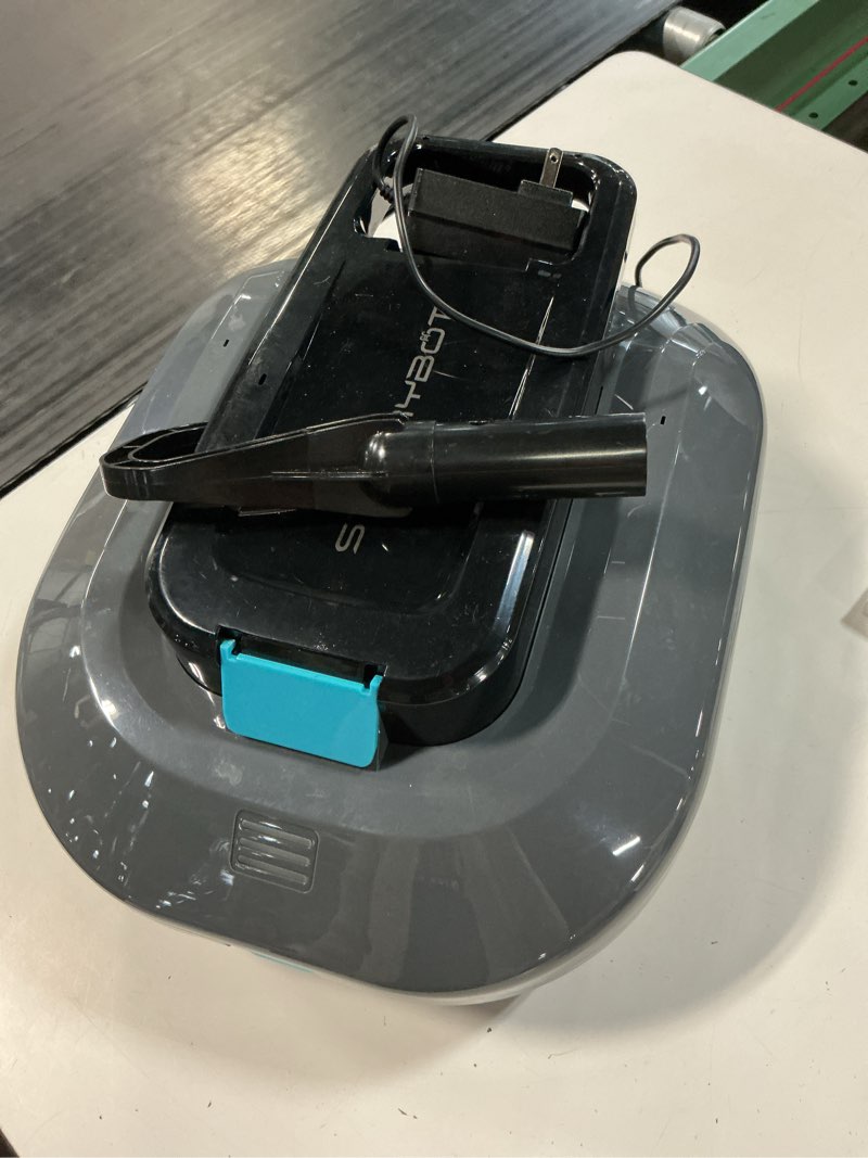Condition photo showing As Is for starrybot cordless robotic pool cleaner with dual high-efficiency motors delivers strong suction, smart self-parking