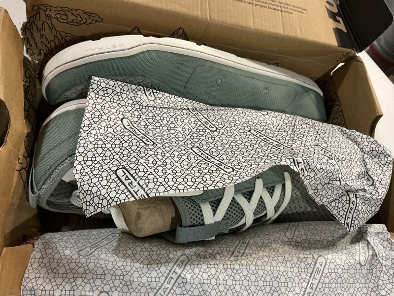 Condition photo showing New/Like New for astral men's loyak shoes - barefoot, quick-drying, minimalist sneaker for casual wear, water sports, travel, & hiking 8 hellbender  (size :13 )