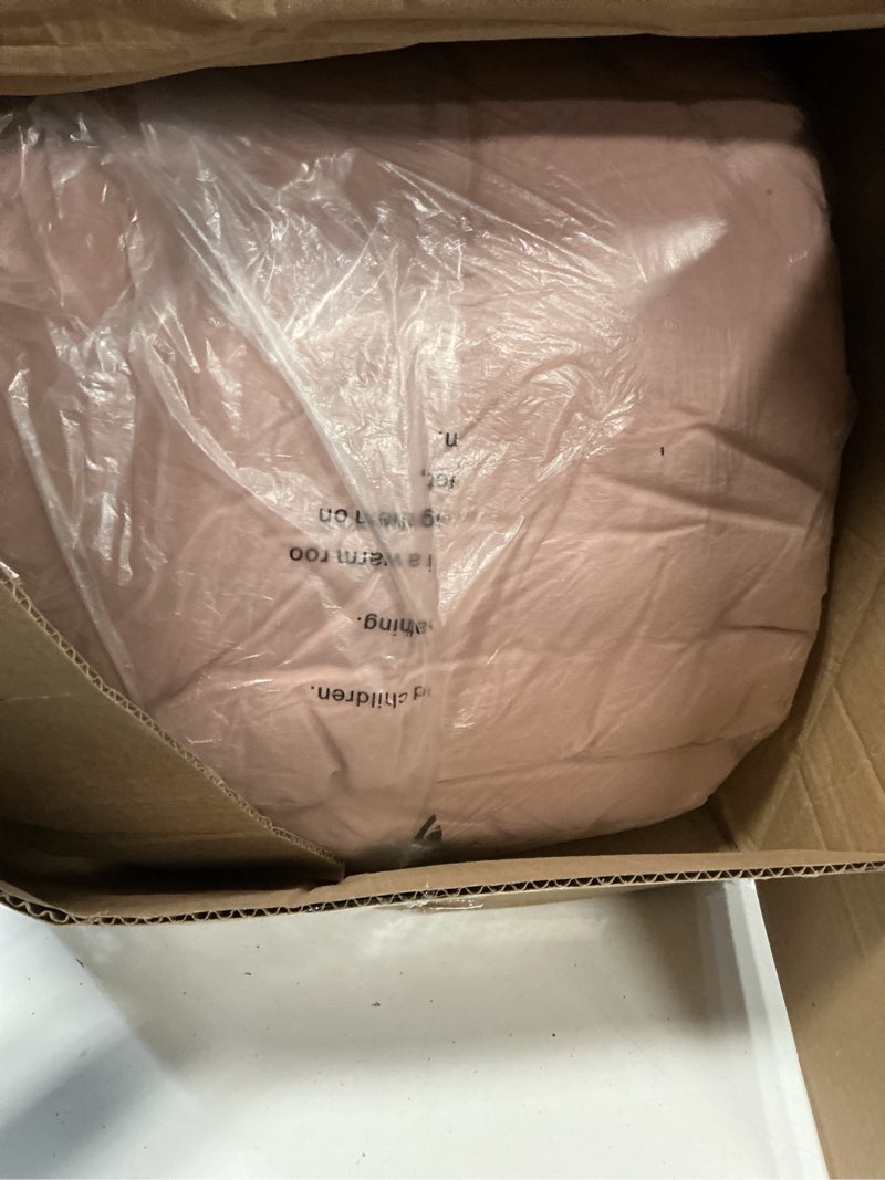 Condition photo showing Good Condition for Merryword Red Pink Cotton Ruffled Comforter Set King, Vintage Shabby Chic Farmhouse Bedding Comforter Set Coquette Aesthetic French Country Comforter Pink Clay King Red Pink