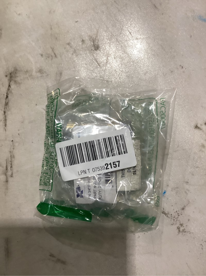 Condition photo showing Good Condition for xfitting pex a 3/4 x pex a 3/4 inch x 3/4 female npt tee, pex a female npt tee, 29-6-4=2xx, 2 pieces 3/4" pex a fnpt tee 2