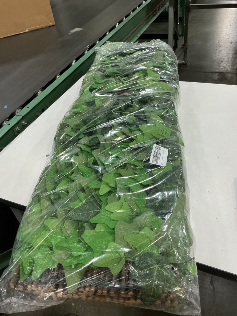 Condition photo showing Good Condition for glant expandable fence privacy screen for balcony patio outdoor,decorative faux ivy fencing panel,artificial hedges (single sided leaves) 2 green-ivy