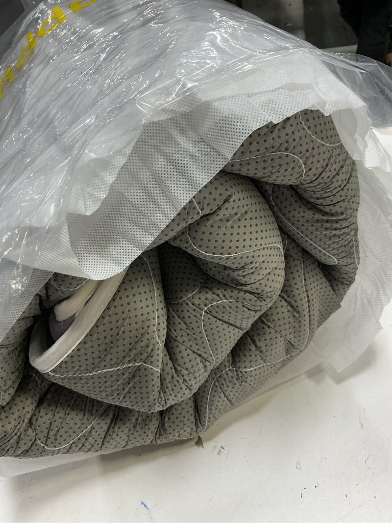 Condition photo showing As Is for Baby Play Mat - 71" X 59",Premium Thicker Foam One-Piece Machine Washable, Extra Large Anti-Slip Soft Cushioning Foam Playmats for Babies and Toddlers, Foldable Baby Crawling Mat for Playpen Grey White 71" x 59"