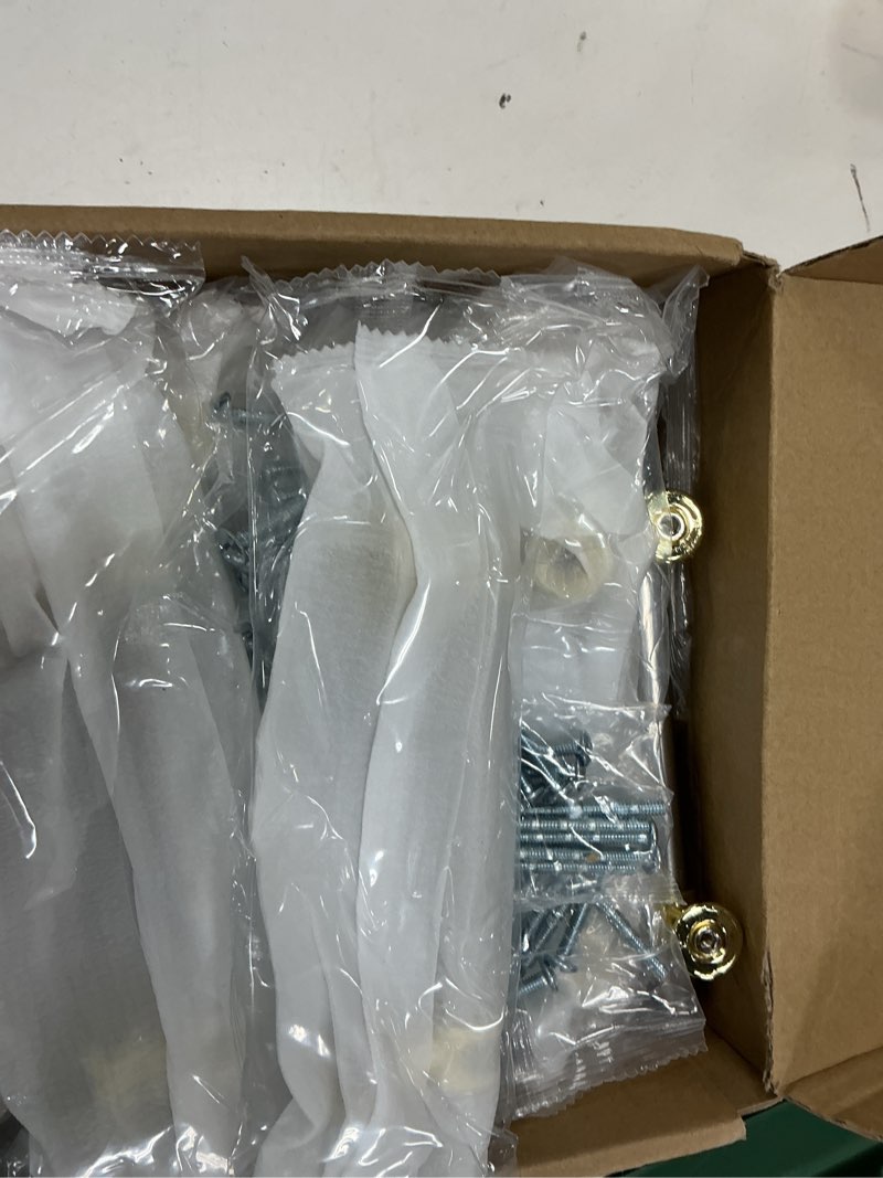 Condition photo showing Good Condition for haliwu 10 pack brushed nickel cabinet pulls, cabinet handles brushed nickel, barrel handles gold kitchen hardware pulls, 4 inch hole to hole center 4-inch (102mm) hole spacing brushed nickel&gold 10