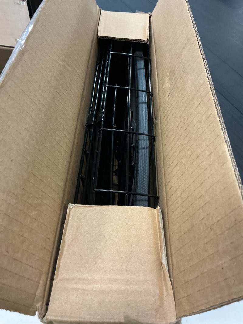 Condition photo showing Good Condition for bestpet | dog crate | 18" | black | foldable metal kennel with single doors, secure slide-bolt latches, leakproof tray | portable dog cage for small breeds | for travel, indoor & outdoor use black 18"