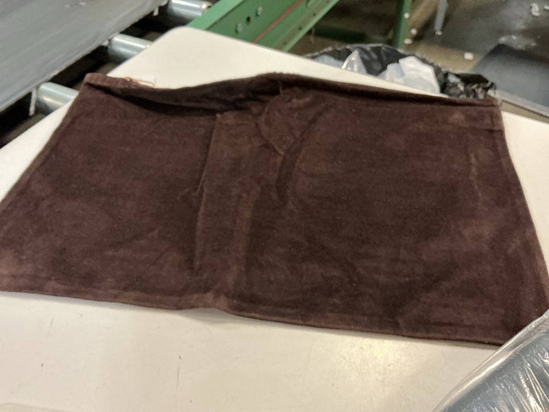 Condition photo showing As Is for quince cotton velvet pillow cover chesnut