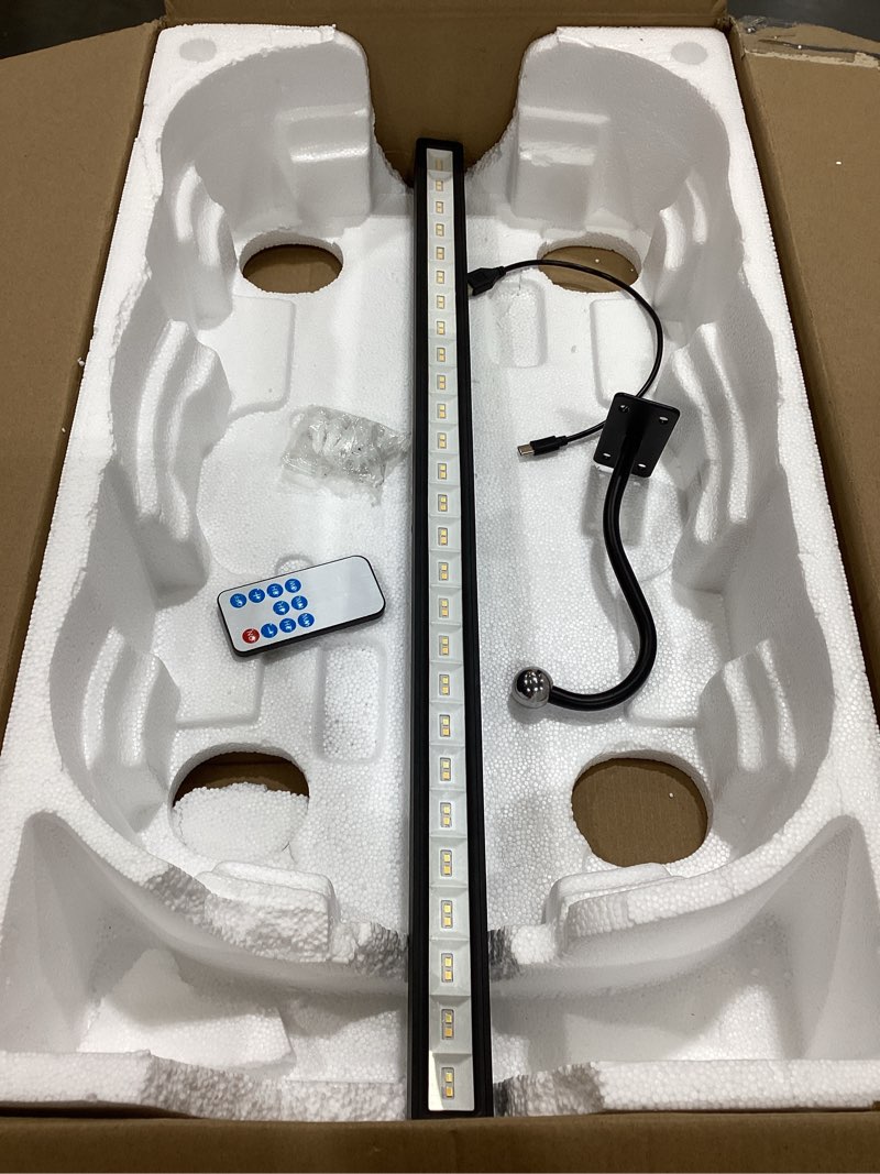 Condition photo showing Good Condition for dimmable cordless picture light for wall 16n, 5000mah rechargeable battery wall sconce art light, cri 95+ 350lm wall light for gallery artwork, paintings, photo, portraits - black black 1 pack