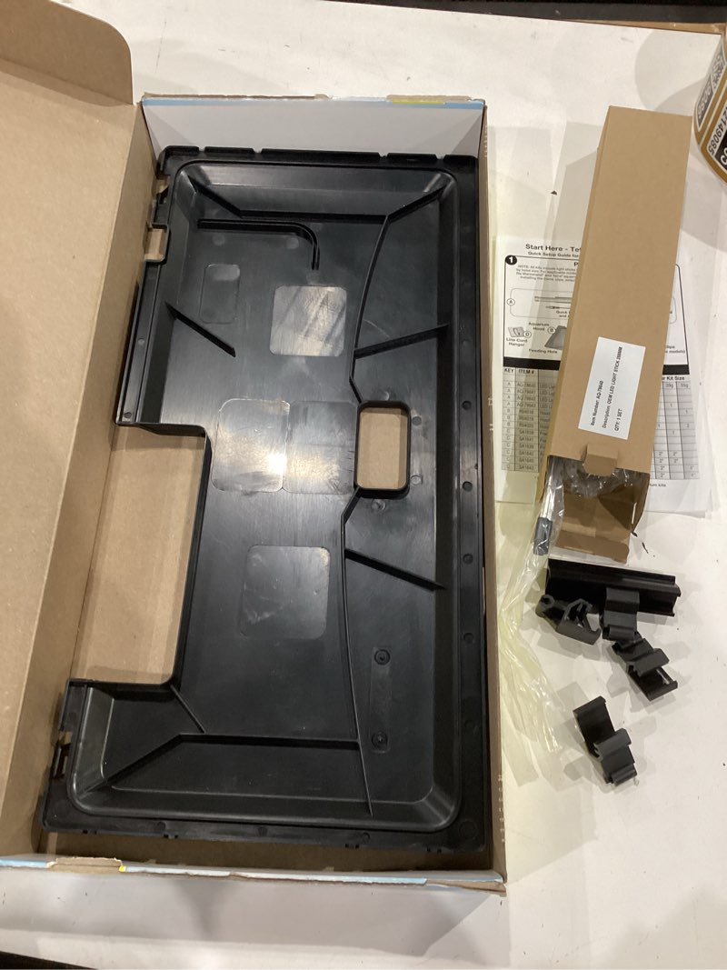Condition photo showing Good Condition for tetra led hood 20 inches by 10 inches, low-profile aquarium hood with hidden lighting