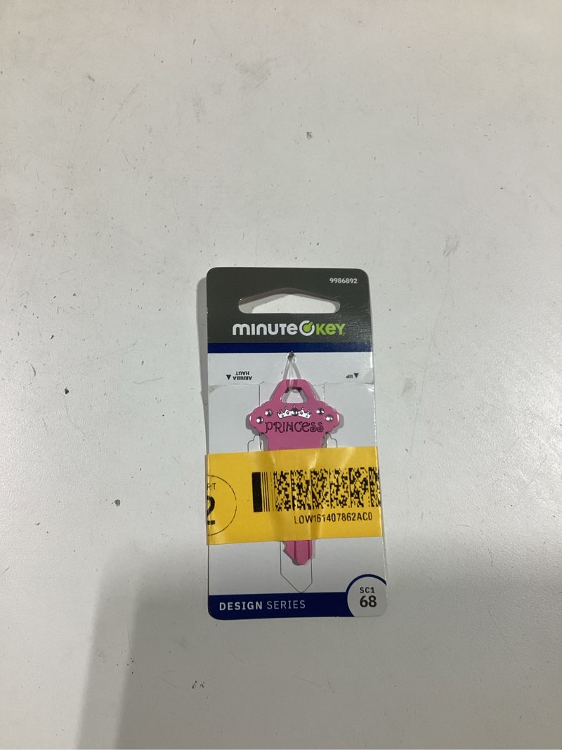 Condition photo showing New/Like New for Minute Key Pink #66 KW1 Brass House/Entry Key Blank