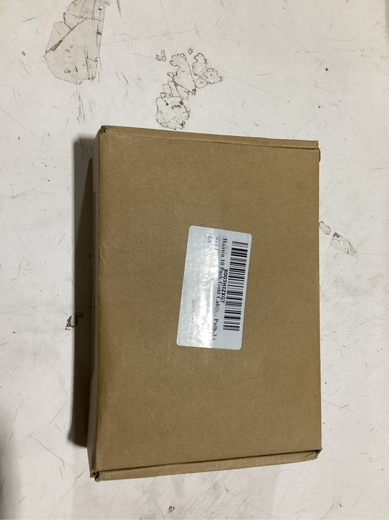 Condition photo showing New/Like New for haliwu 10 pack 3 inch hole center gold cabinet handles brushed brass drawer pulls for kitchen hardware handles barrel dresser cabinet pulls hole center spacing?76mm (3 inch) matte gold 10