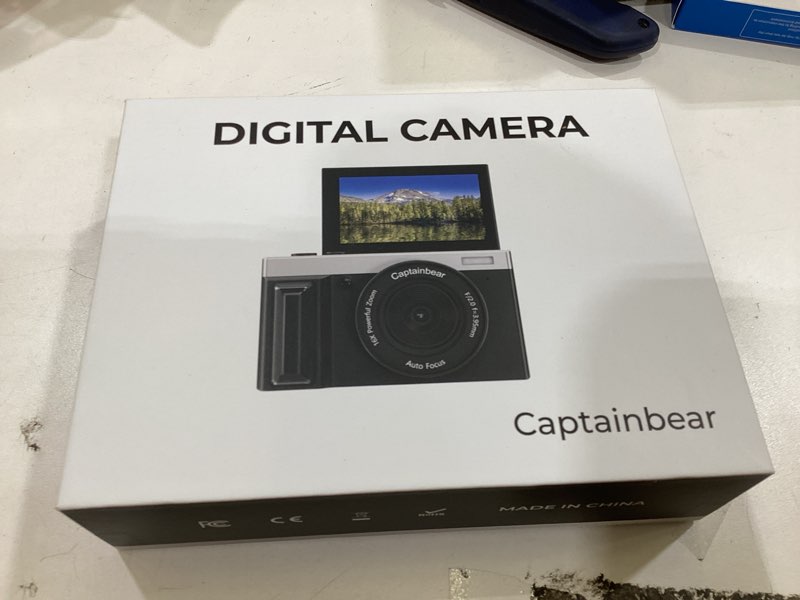 Condition photo showing Good Condition for 4k digital camera,64mp cameras for photography with 16x digital zoom, autofocus vlogging camera for youtube, 3" 180°flip screen compact travel camera, anti-shake 4k video cameras (silver-black)