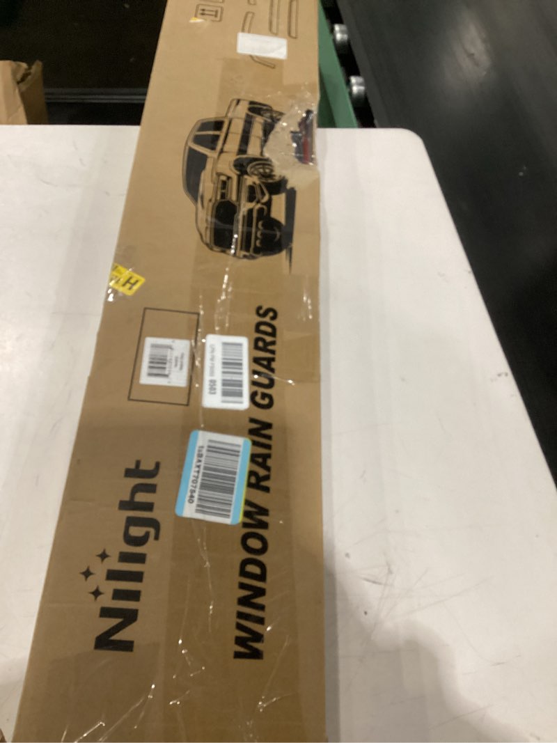 Condition photo showing As Is for nilight in channel rain guards for jeep grand cherokee 2011 2012 2013 2014 2015 2016 2017 2018 2019 2020 vent window visors-4pcs grand cherokee 2011-2020