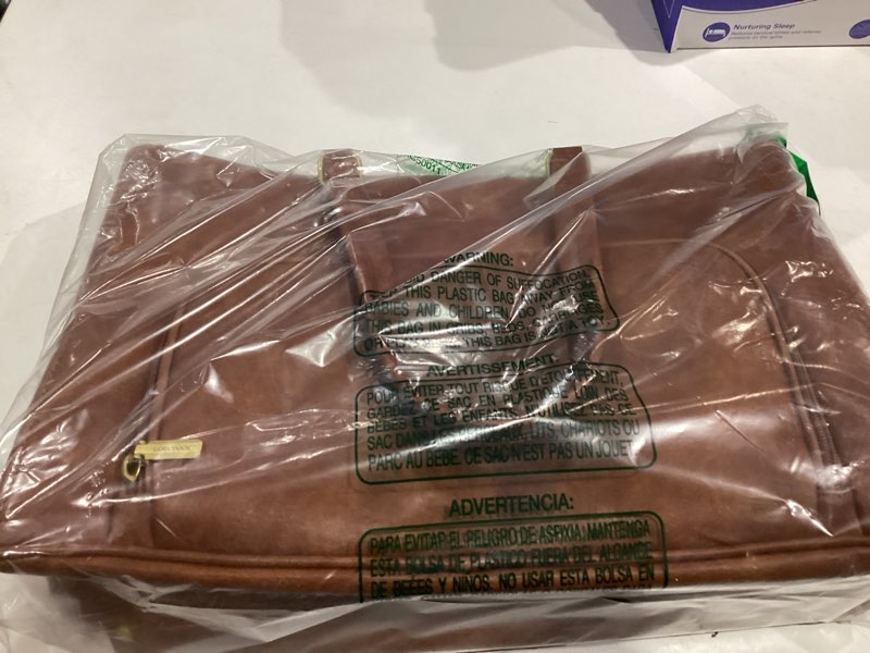 Condition photo showing Good Condition for LOVEVOOK Lunch Bag, Tote Bag for Women with Insulated Lunch Compartment, Laptop Work Tote Bag for Teacher, Nurse, Travel, College, Daily,15.6 Inch 15.6 inch Retro Brown-lunch Bag