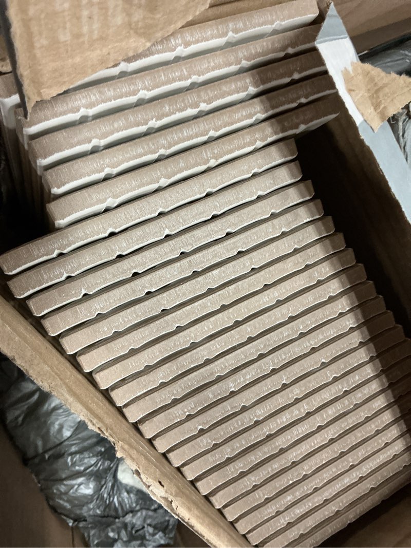 Condition photo showing Good Condition for princess bianco 5 in. x 10 in. polished porcelain fluted subway wall tile (8.71 sq. ft./case)