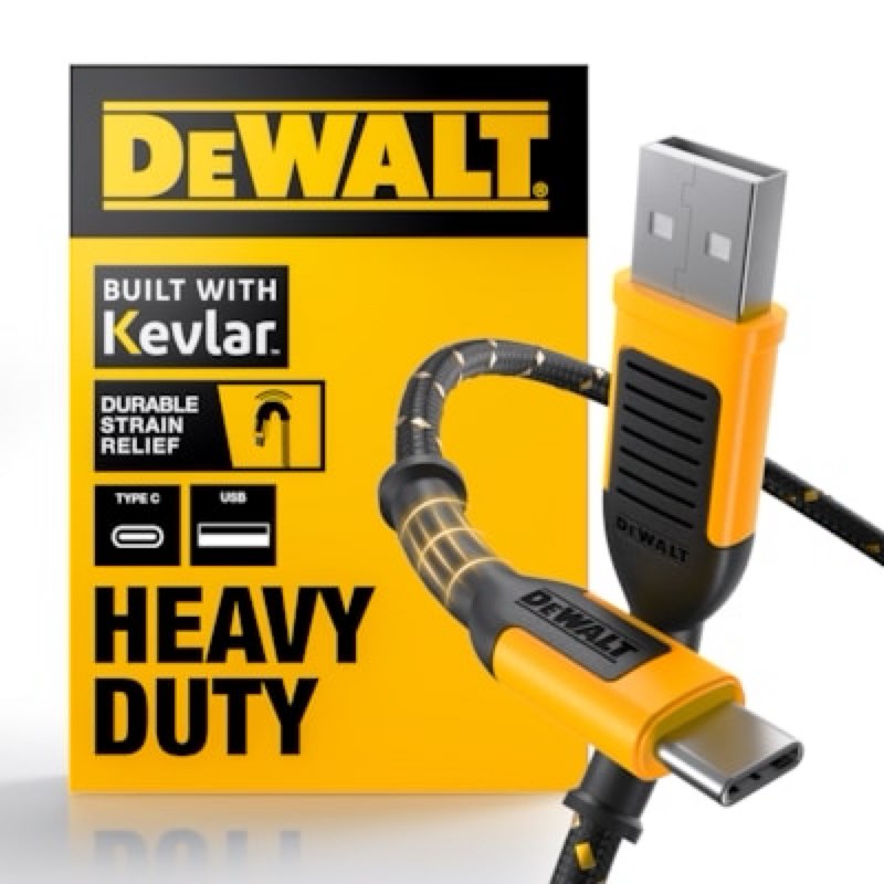 dewalt 4-ft usb 2.0 usb-c black cable
