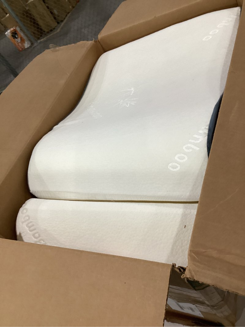 Condition photo showing Good Condition for lunix lx5 4-piece support for shoulder & upper body rest, orthopedic bed wedge pillow set, elevated memory foam for post-op recovery & sleep comfort, pebble white